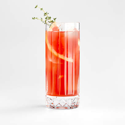 Hatch Faceted Tall Cocktail Glass + Reviews, Crate & Barrel