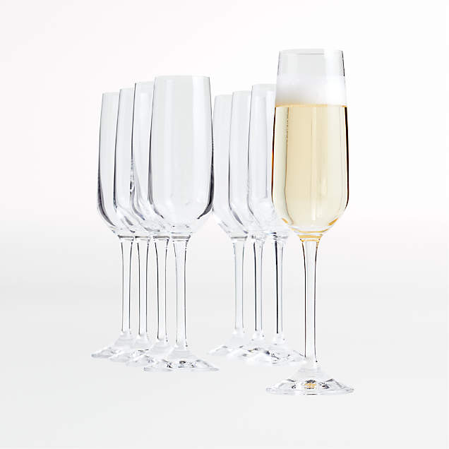 Acrylic Champagne Glass + Reviews Crate & Barrel