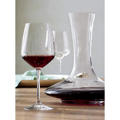 Crate and Barrel, Nattie Red Wine Glass, Set of 4 - Zola