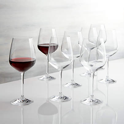 Nattie Red Wine Glasses, Set of 8