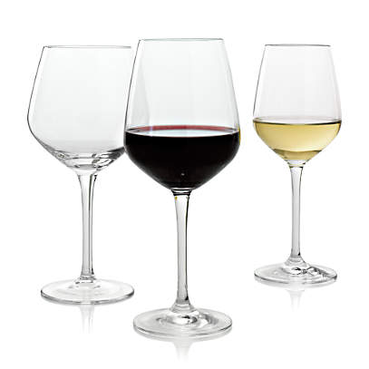 Crate and Barrel, Nattie Red Wine Glass, Set of 4 - Zola