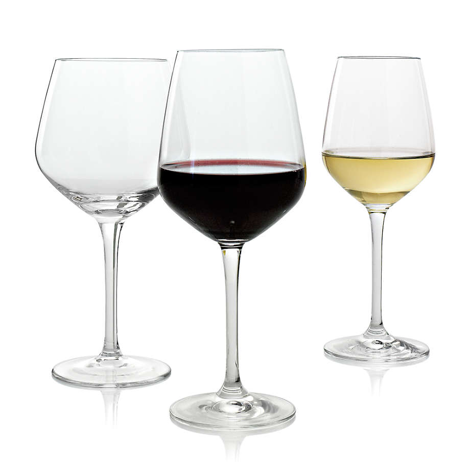 Crate and Barrel, Hip Large Red Wine Glass, Set of 4 - Zola