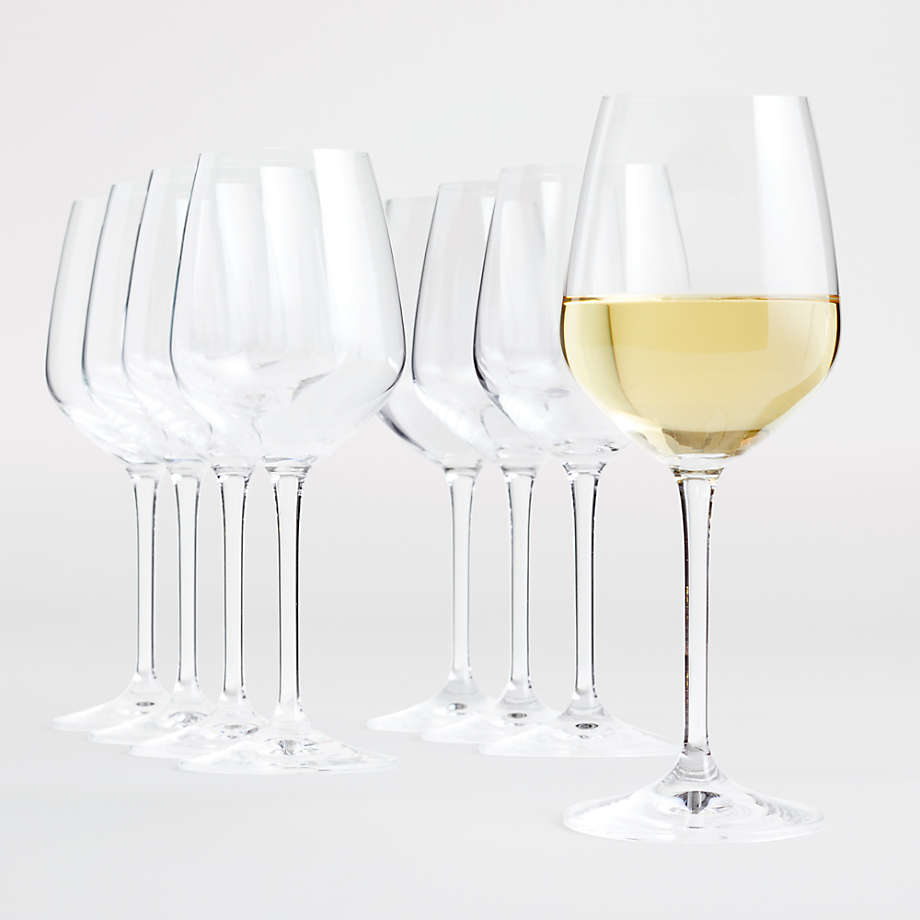 Nattie White Wine Glasses, Set of 8