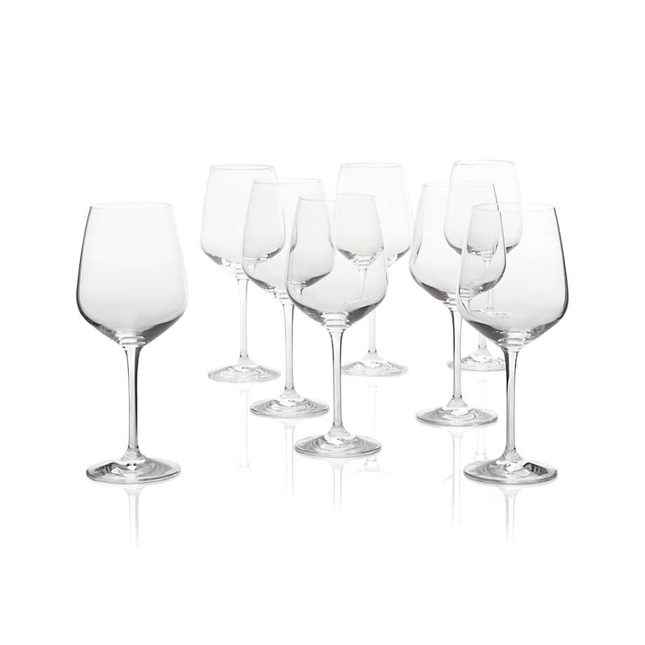 Nattie Red Wine Glasses, Set of 8 + Reviews