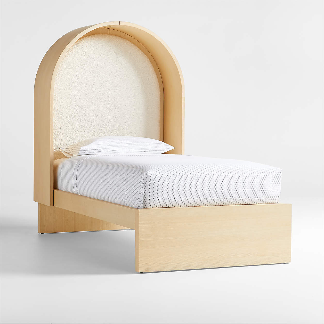 Natural Bridges Twin Light Wood Bed with Canopy