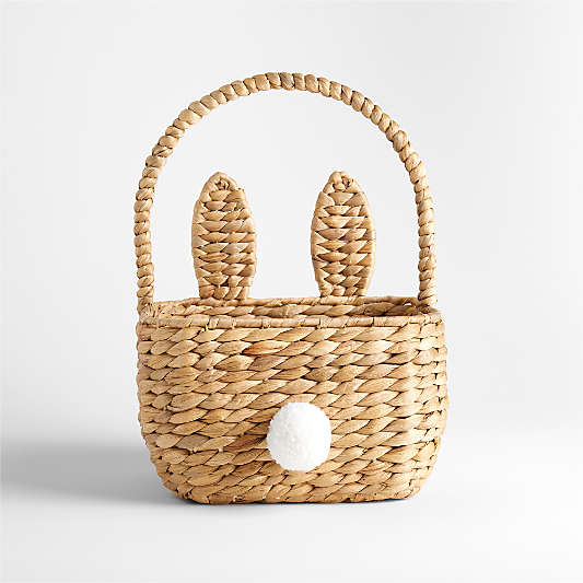 Natural Woven Bunny Kids Easter Basket