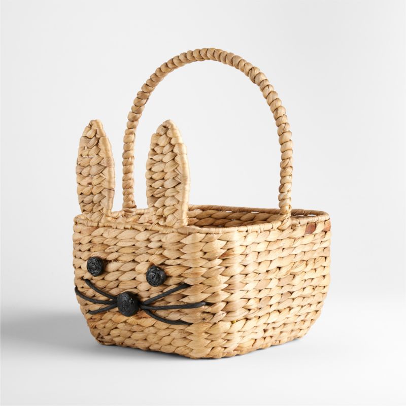 Natural Woven Bunny Kids Easter Basket - image 7 of 12