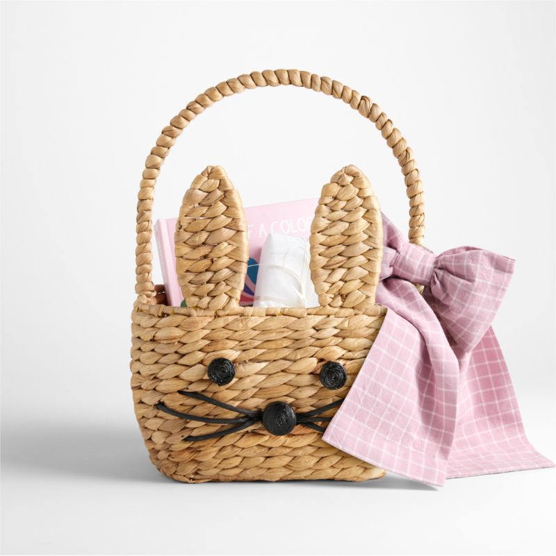 Natural Woven Bunny Kids Easter Basket - image 7 of 14
