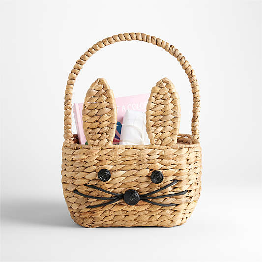 Natural Woven Bunny Kids Easter Basket