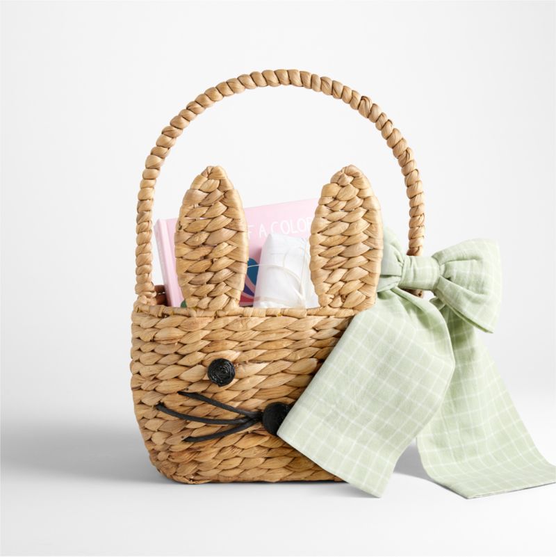 Natural Woven Bunny Kids Easter Basket - image 9 of 14