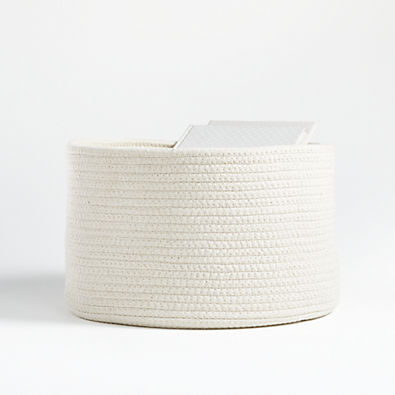 View Natural Small Rope Storage Bin details