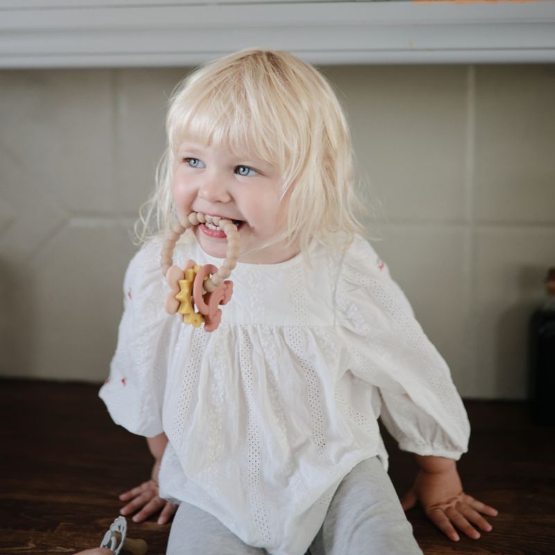 Mushie Nature Silicone Baby Teething Ring - image 1 of 2