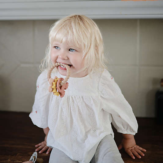 Mushie Nature Silicone Baby Teething Ring