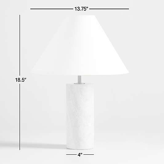 Navagio Travertine Table Lamp 18.5"