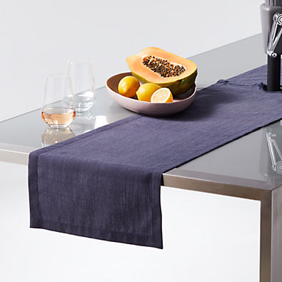View Navy Chambray Umbrella Table Runner details