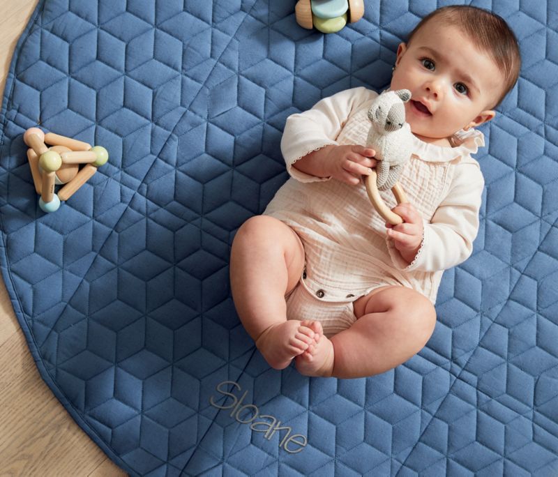 Fold and Go Navy Portable Baby Mat - image 1 of 7