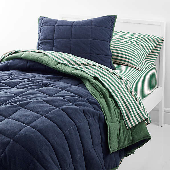 Kids Bedding Ships For Free Crate, Navy And Green Bedding Sets