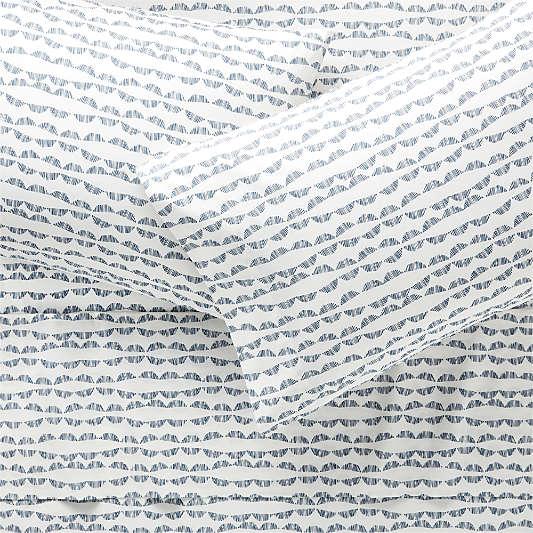 Organic Navy Scallop Full Sheet Set