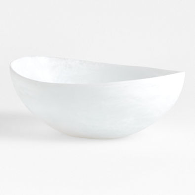 View Naya White Resin Serving Bowl details