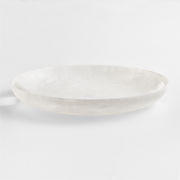 Naya White Resin 17.75" Round Serving Tray