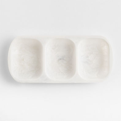 View Naya White Resin Divided 3-Part Server details