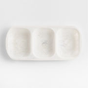 Naya White Resin Chip and Dip Bowl