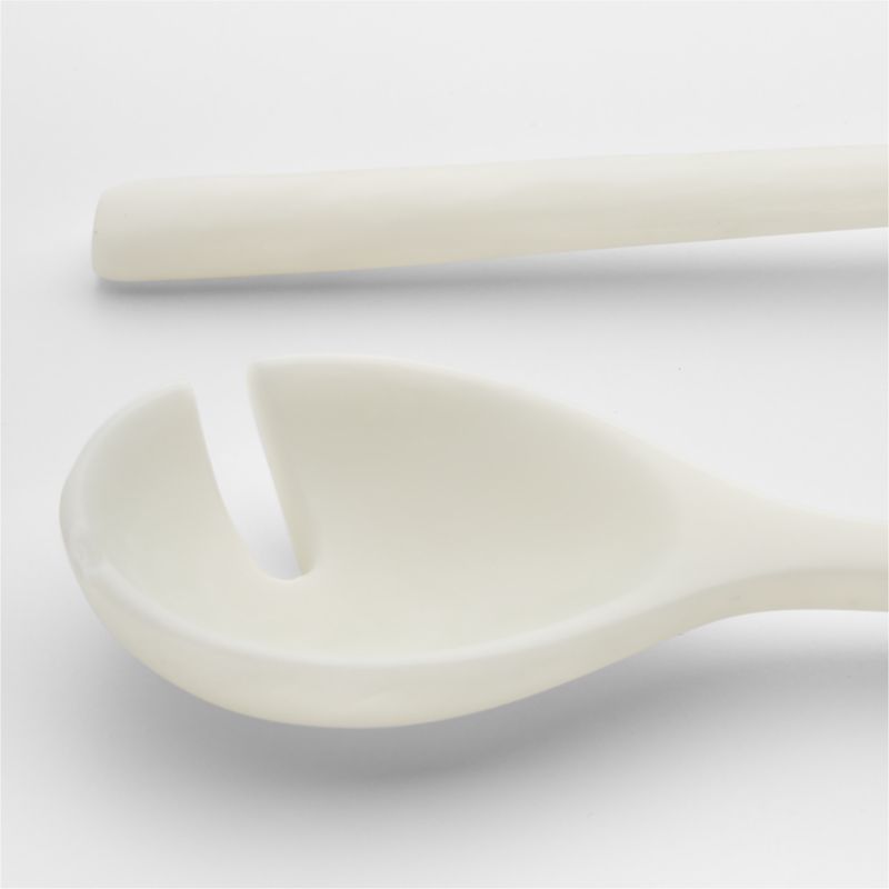 Naya White Resin Salad Servers, Set of 2 - image 1 of 2