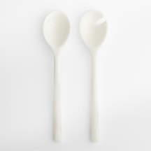 Naya White Resin Salad Servers, Set of 2 Reviews | Crate