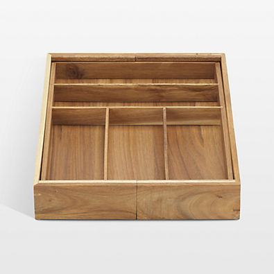 View NeatMethod Acacia Wood Flatware Organizer details