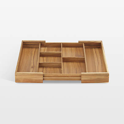 NeatMethod Acacia Wood Multipurpose Organizer