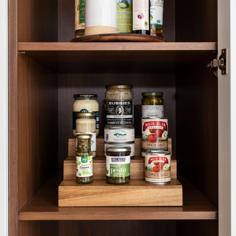 NeatMethod Acacia Wood Tiered Spice Rack - image 4 of 5