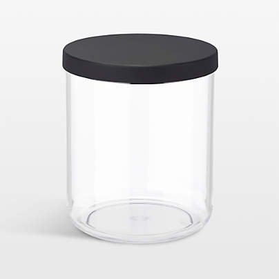 Etched Glass Spice Jar with Black Cap - Popcorn Seasoning — Dell