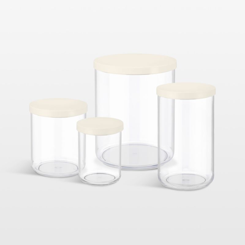 NeatMethod XL Clear Canister with Bone White Lid - image 4 of 6