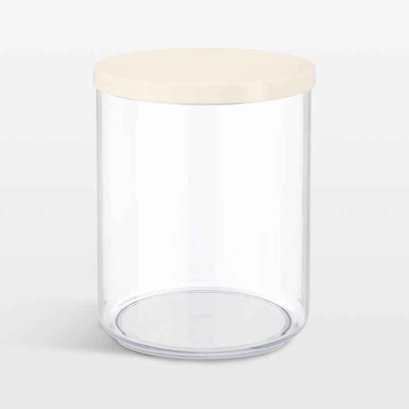 NeatMethod XL Clear Canister with Bone White Lid - image 0 of 6