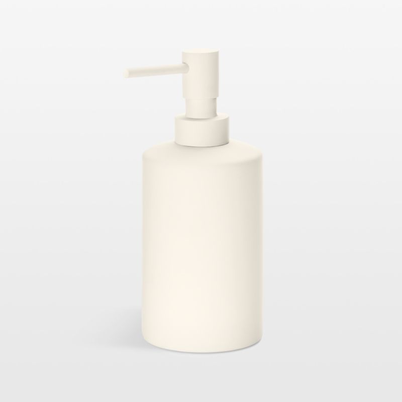 Chet Ceramic White Soap Dispenser