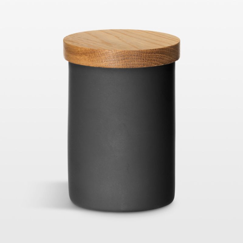 Viewing product image NeatMethod Extra-Small Black Ceramic Jar - image 1 of 3