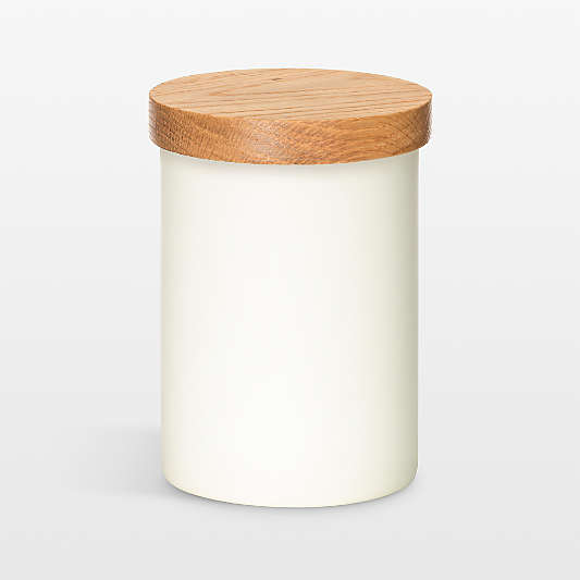 NeatMethod Small Bone White Ceramic Jar