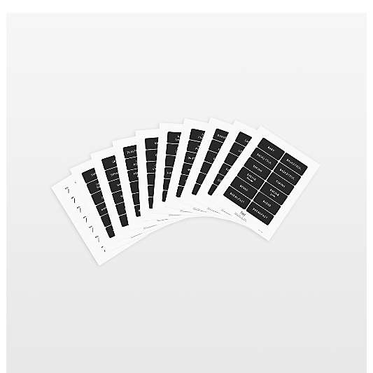 NeatMethod Black Pantry Labels Set