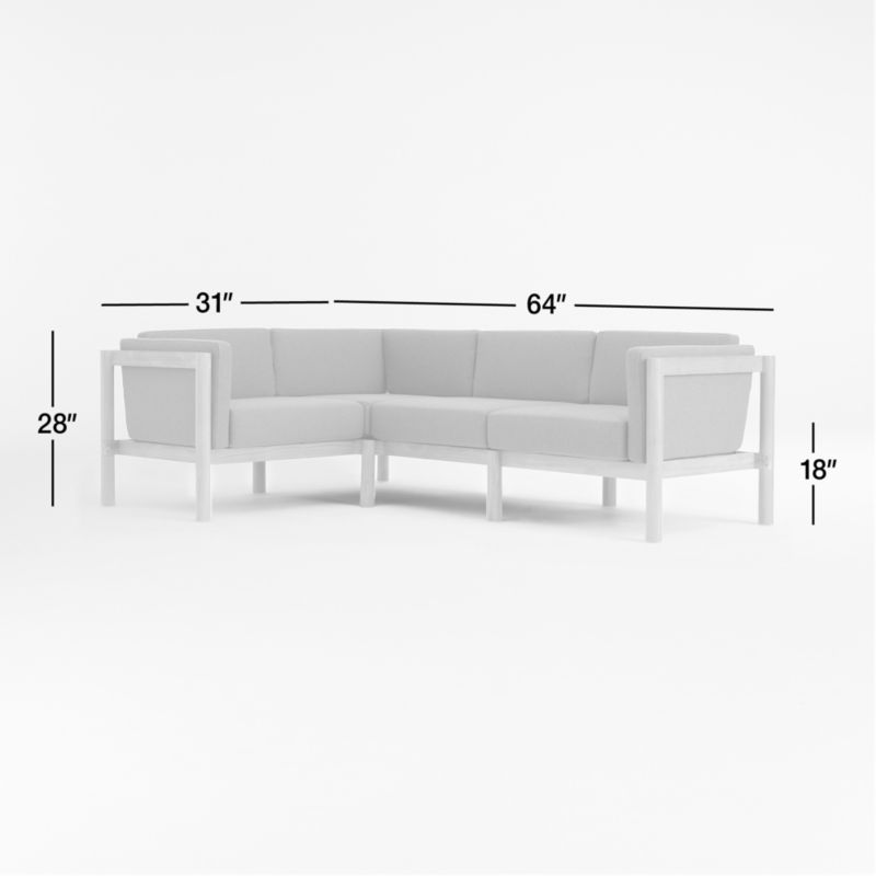 View Neighbor ™ Haven Leaf Green 4-Piece Outdoor Sectional - image 2 of 5