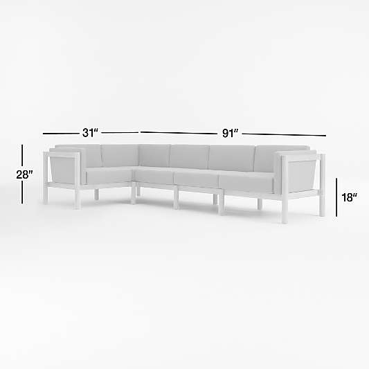 Neighbor ™ Haven Rust 5-Piece Outdoor Sectional