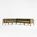 L-Shape - 91 W" x 117" D