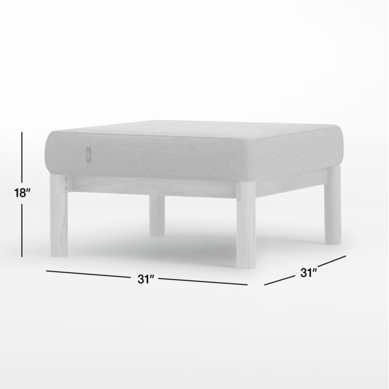 View Neighbor ™ Haven Greystone Outdoor Ottoman - image 2 of 3