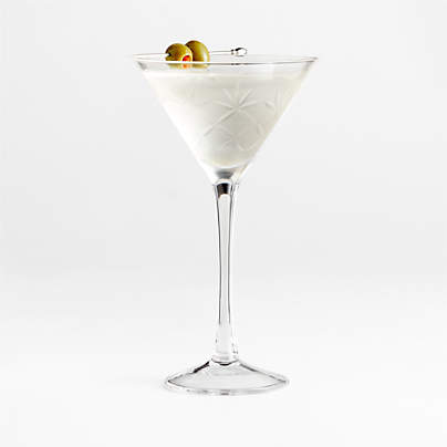 Niels 6-Oz. Etched Martini Glass