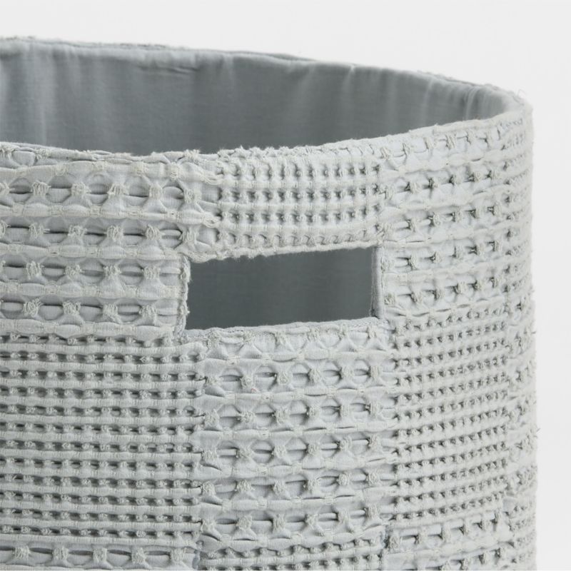 Nella Quarry Grey Floor Storage Bin with Handles - image 5 of 10