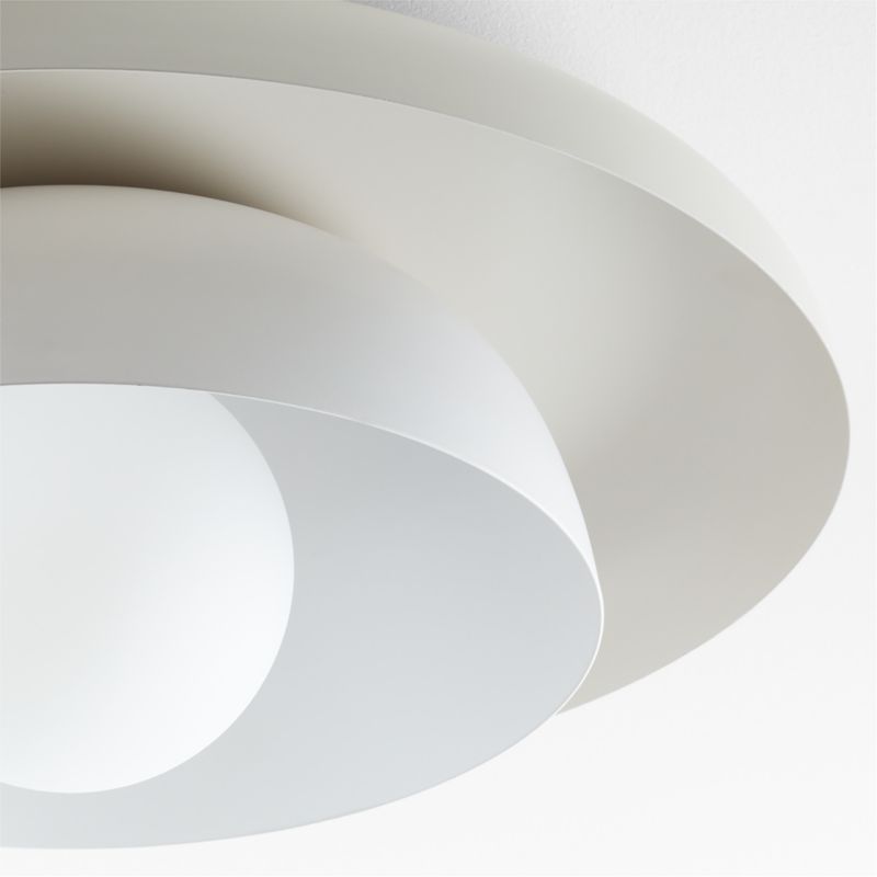 Nello White and Cream Metal Saucer 18" Kids Flush Mount Ceiling Light - image 7 of 9