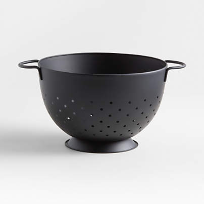 Nera Matte Black Colander