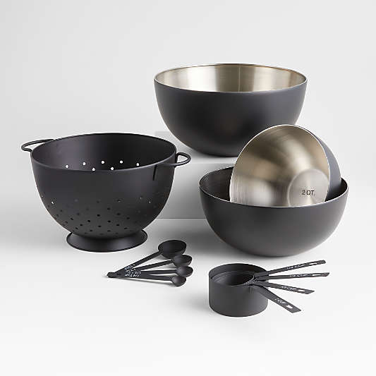 Nera Matte Black Colander