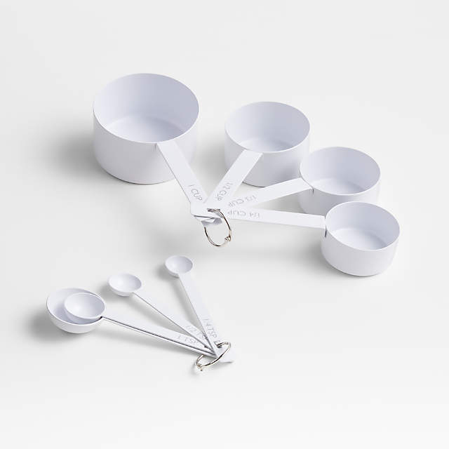 Norpro 3017 Grip-EZ 6-Piece Measuring Spoons Set White