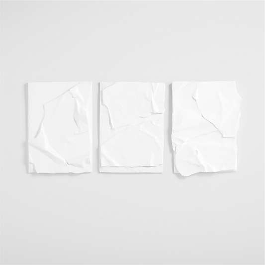 'Nereus' Plaster Wall Art Panels by Alexis Gourguechon , Set of 3