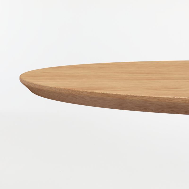 Nero 36" Natural Wood Round Dining Table - image 5 of 11